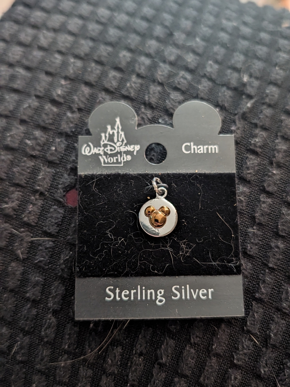 Disney Two-Tone Mickey Sterling Silver Charm with Gold Accent
